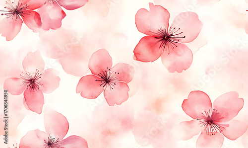 Floral or leaf pattern background suitable for wallpaper, fabric, or decorative design. Soft colors and natural style, ideal for digital and print use.