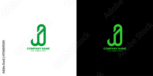 ja letter vector logo design
