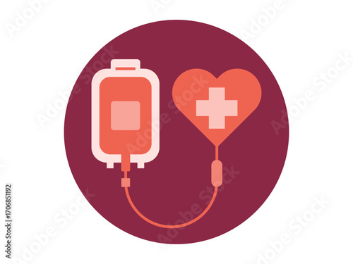 Blood transfusion icon. Medical symbol icon sign vector. Solid vector icons. Flat illustration concept.