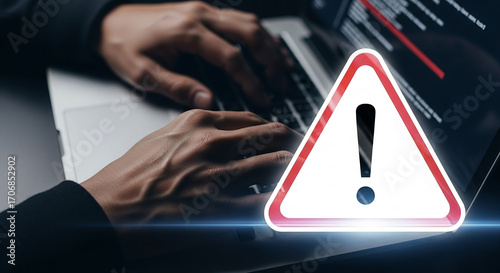 Cyber Security Alert Protecting Your Digital World from Online Threats Hacking and Malware with Security Measures