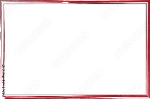 Wallpaper Mural Red and Black Minimal Grunge Rectangle Certificate Frame Border. 7 Torontodigital.ca