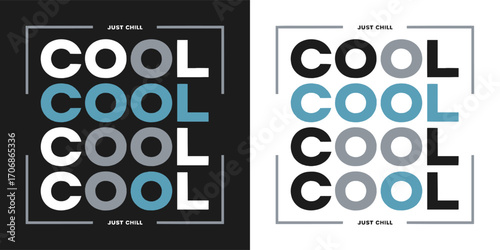 Cool just chill modern typography retro graphic minimal streetwear style design for trendy apparel and t shirt design