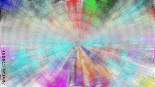 Vibrant Abstract Rainbow Background with Dynamic Radiant Colors and Modern Artistic Style