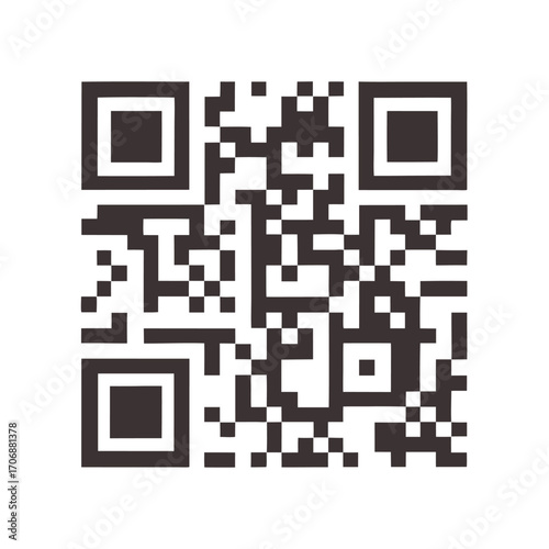 QR code icon transparent png. vector 
