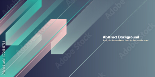 Abstract colorful gradient arrow pattern background. Overlap papercut pattern design trendy style background