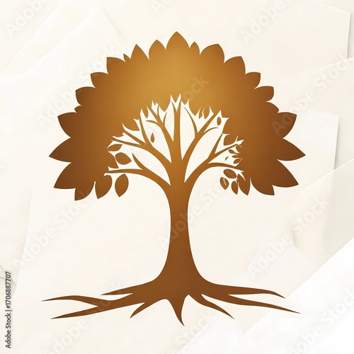 autumn tree vector illustration