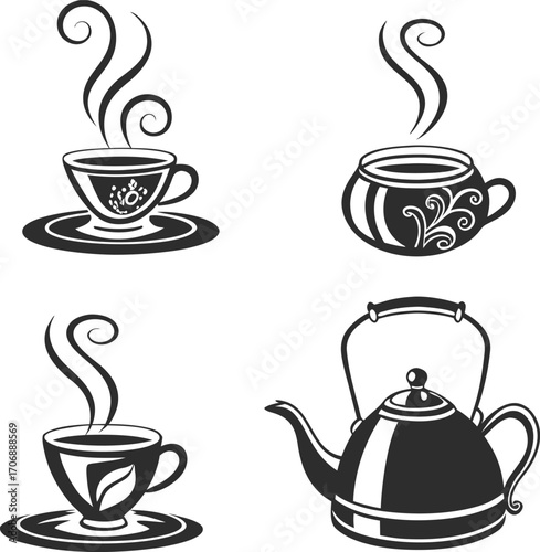 Elegant Tea and Coffee Cup Designs