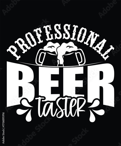 NEW PROFESSIONAL BEER TASTER TSHIRT DESIGN