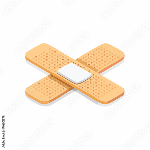 vector illustration of first aid plaster