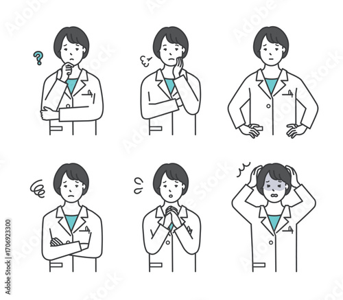 医者のアイコンセット イラスト素材