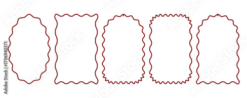 Web Wavy Frames, Scalloped Borders, Zigzag Edges, Decorative Outlines, Retro Frames, Groovy Shapes, Squiggle Borders, Hand-drawn Frames, Vector Frames, Abstract Borders, Curly Frames, vector Geometric