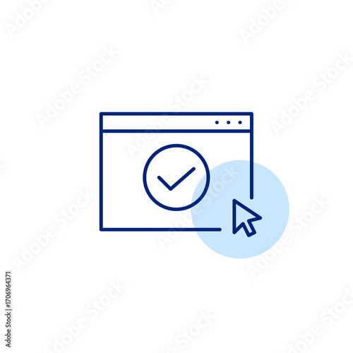 Website verified, content approved. Pixel perfect, editable stroke vector icon