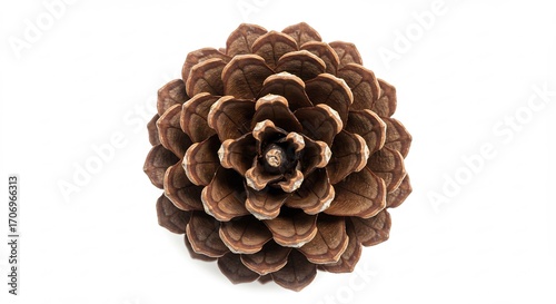 松ぼっくり 繊細な模様 自然光で輝く 美しい質感. AI Generated