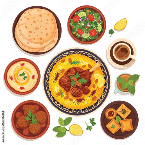 Delicious Middle Eastern Cuisine A Vibrant Feast of Traditional Dishes and Flavors