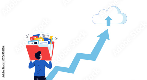 Optimizing document management and cloud data storage for enhanced business productivity and efficiency