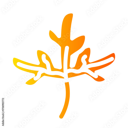 plant gradient icon
