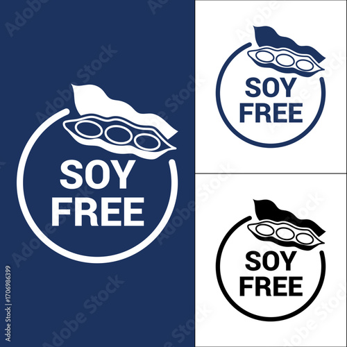 Original name(s): Soy free label design indicating absence of soy in product ingredients