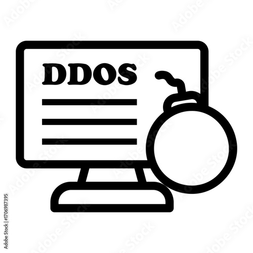 malware Line Icon