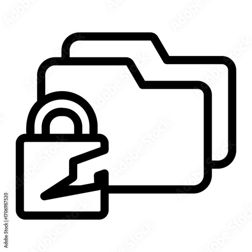 cracking Line Icon
