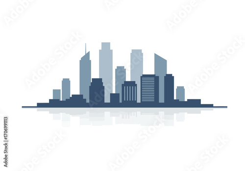Cityscape Skyline Architecture Illustration.