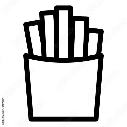 french fries vector illustration