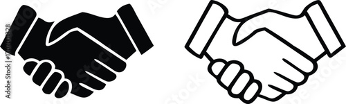 Hand shake logo icon transparent png. shaking hands in silhouette and outline styles. vector set 
Hand shake logo icon transparent png. shaking hands in silhouette and outline styles. vector set 
