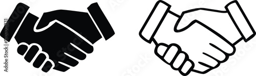 Hand shake logo icon transparent png. shaking hands in silhouette and outline styles. vector set 
Hand shake logo icon transparent png. shaking hands in silhouette and outline styles. vector set 
