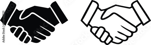 Hand shake logo icon transparent png. shaking hands in silhouette and outline styles. vector set 
Hand shake logo icon transparent png. shaking hands in silhouette and outline styles. vector set 
