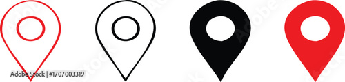 New location map icons. location marker. location pin 
