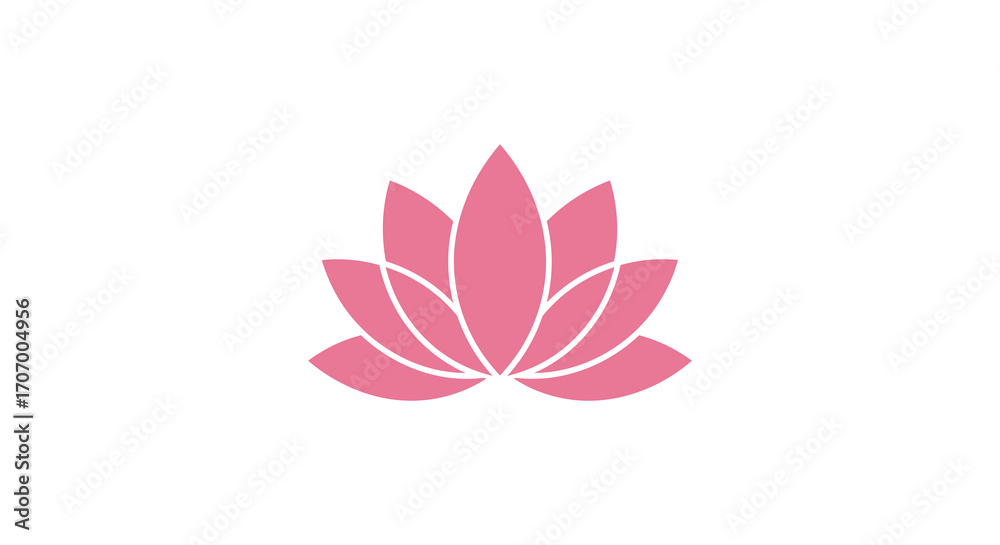 Fototapeta premium a delicate pink lotus flower blooming gracefully