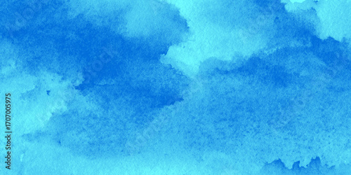 Elegant blue watercolor textured background featuring fluid brushstrokes, soft gradients, and organic patterns, perfect for artistic designs, digital projects, print media, and creative visual.