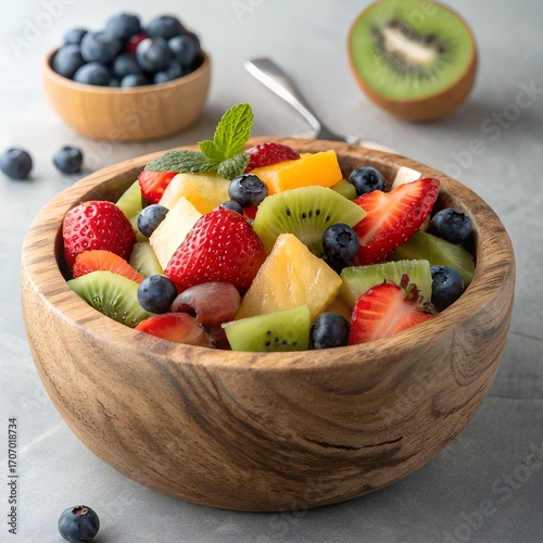 fruit salad in a bowl