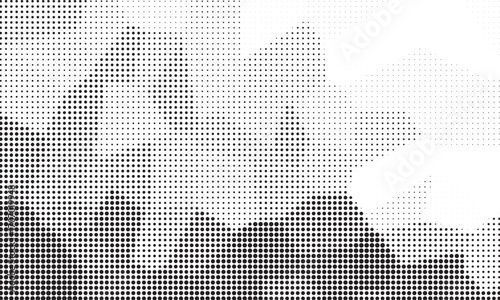 Halftone background vector, abstract backdrop design with two tone pattern and copy space for edit your content