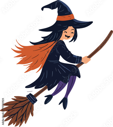 witch with a broom