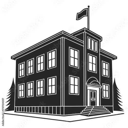 sketch of school
