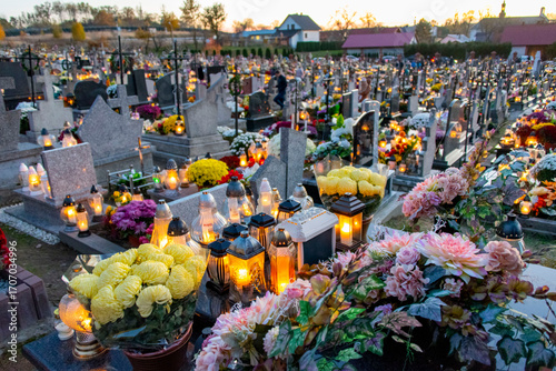 Cemetery on All Saints Day