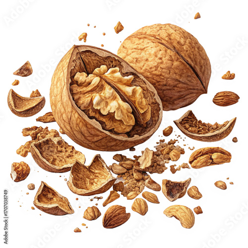 Discover the rich, earthy goodness of fresh walnuts bursting with natural flavor, perfect for culinary creations.