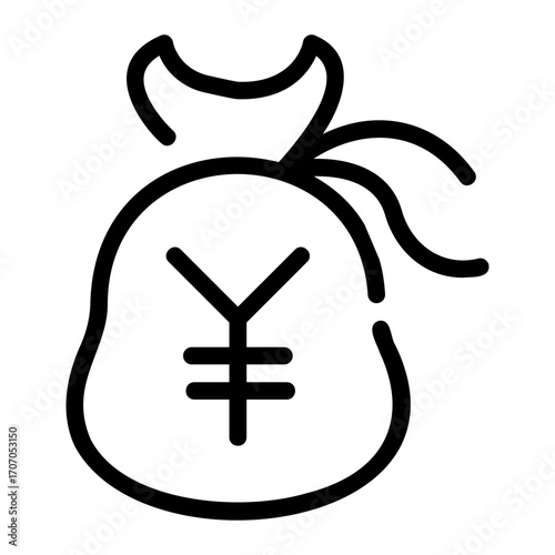 Money Bag Line Icon