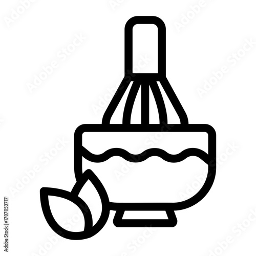 Tea Bowl Line Icon