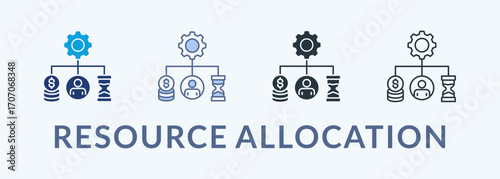 Resource Allocation Multiple Style Icon Collection
