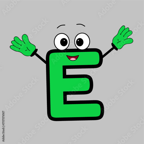 letter E funny children books learning printable useful cute alphabet english for kids.eps