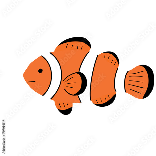 Oceanlife animal fishes illustration Under the sea Marine Life Cute Hand drawing Illust Graphic sticker Scuba Diving snockeling 