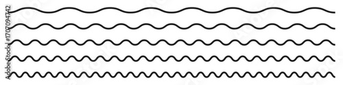 A seamless pattern of wavy zigzag lines on a clean transparent background, perfect for modern, minimalist designs, abstract art, and digital illustrations