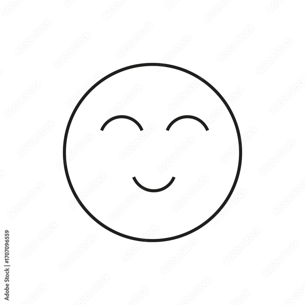 Fototapeta premium vector illustration of a smile