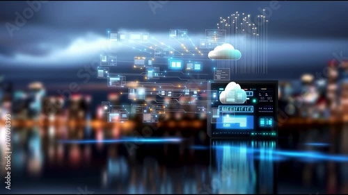 Data centers securely store large city data.