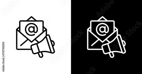 Email Marketing Icon Set Multiple Style Collection