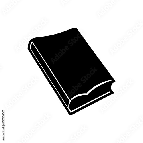 Illustration of book art on transparent background silhouette