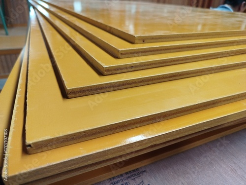 Urethane concrete plywood formwork