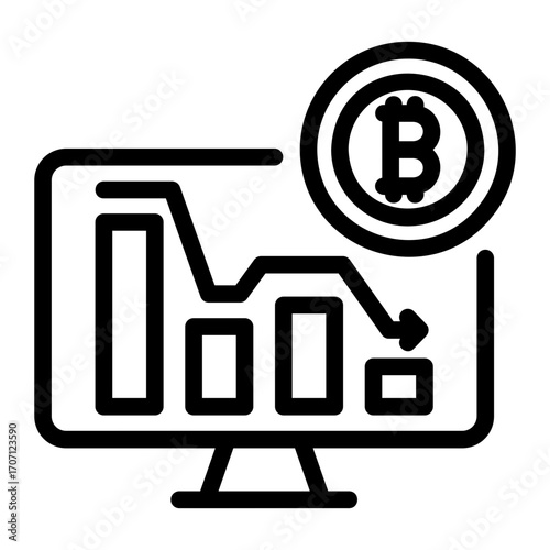 Analytics Chart Line Icon