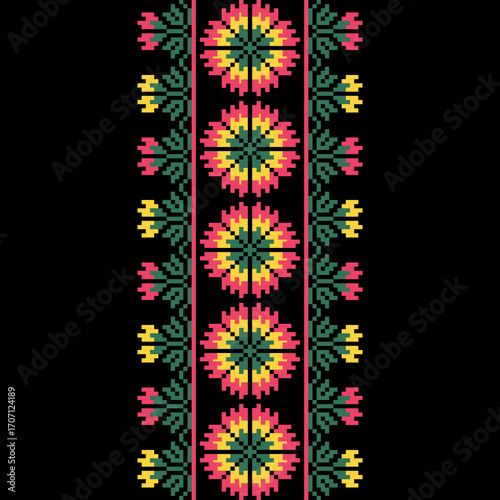 flowers on black backgroundFabric Pattern Design
Ethnic Patterns
Black and Pink Patterns
Flowers
Textile Business
Cushion Covers
Pillow Cases
Table Cloth
Ethnic Geometrics
Pixel Art
